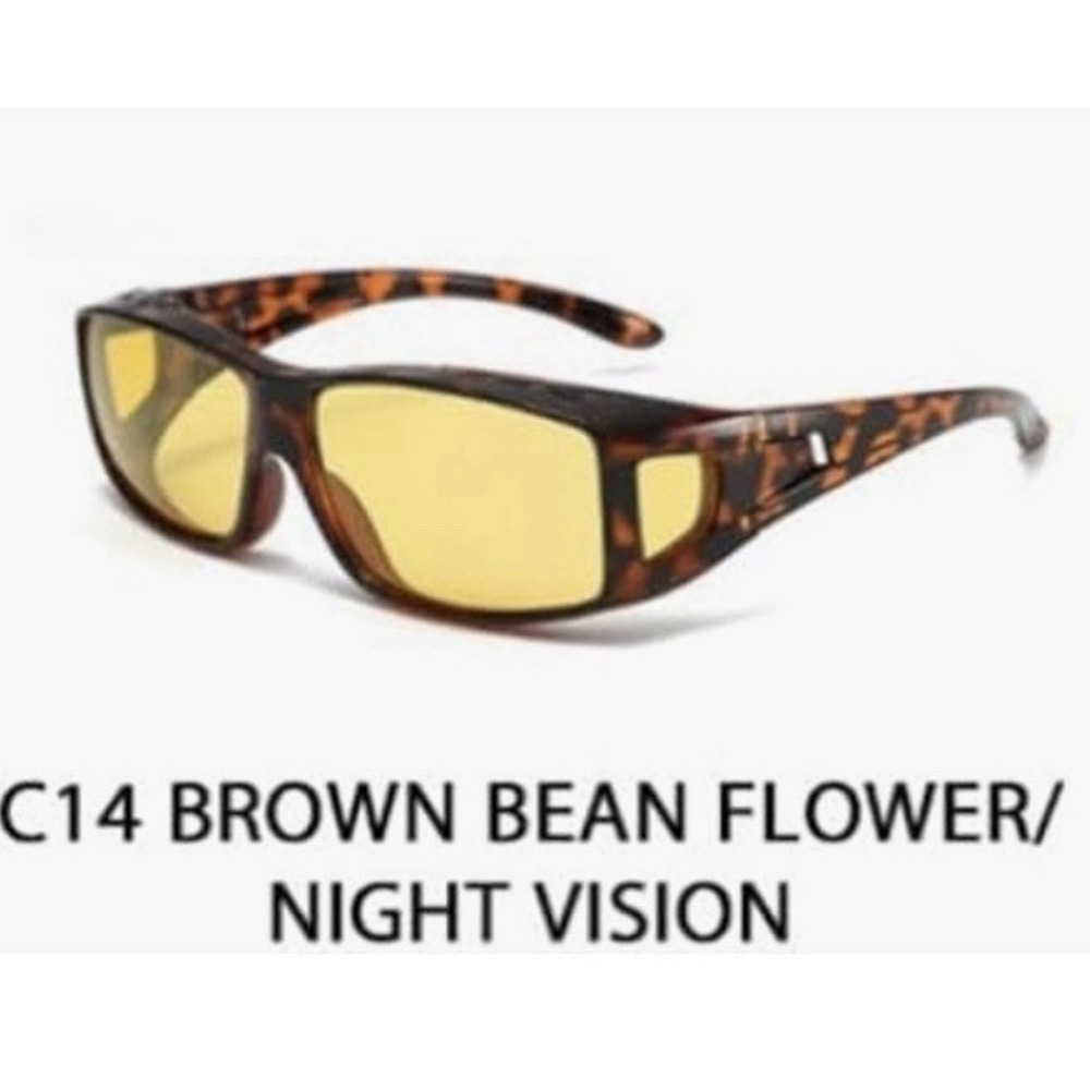 Night Vision Driving Glasses Fit Over Glasses for Men Women, Anti Glare NEW